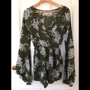 Abercrombie & Fitch Wrap Front Romper